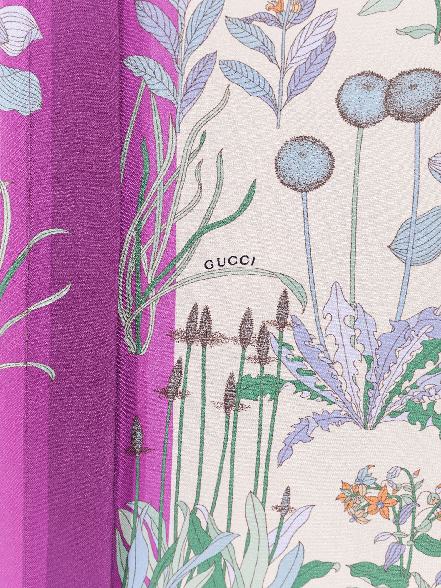 Gucci Women's Printed Silk Shirt White