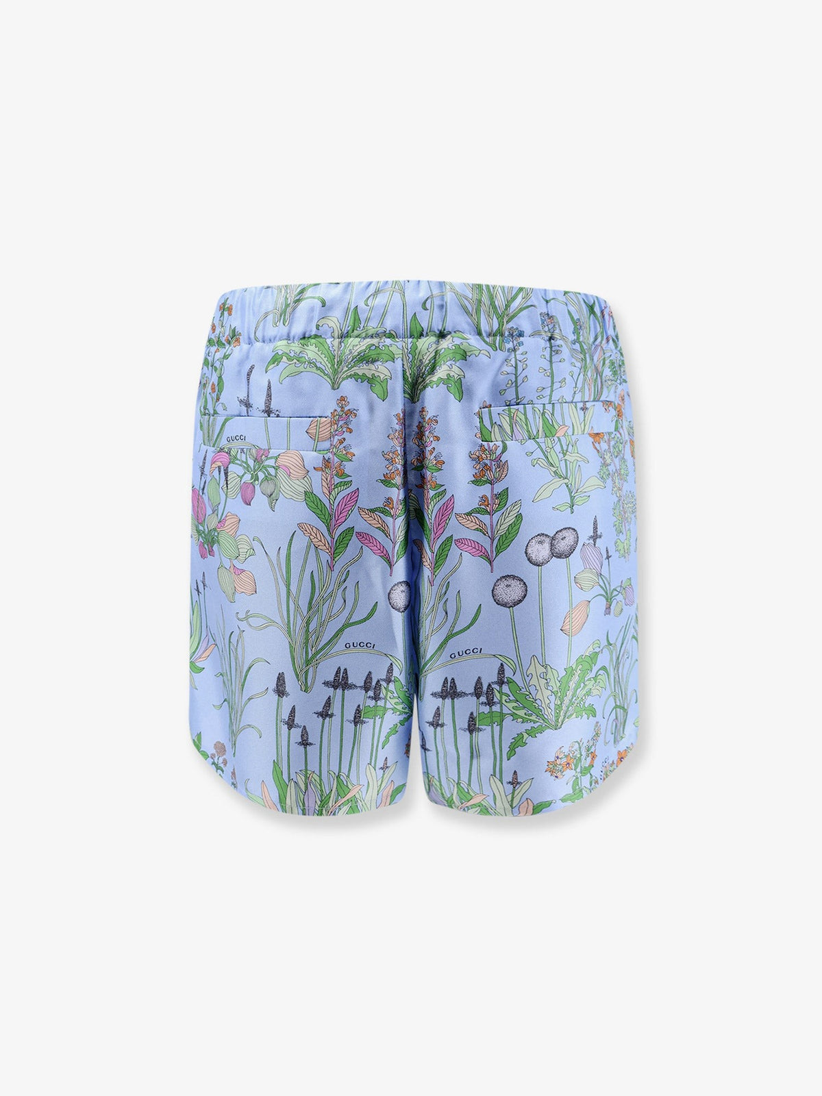 Gucci Women's Printed Silk Shorts White, view 4