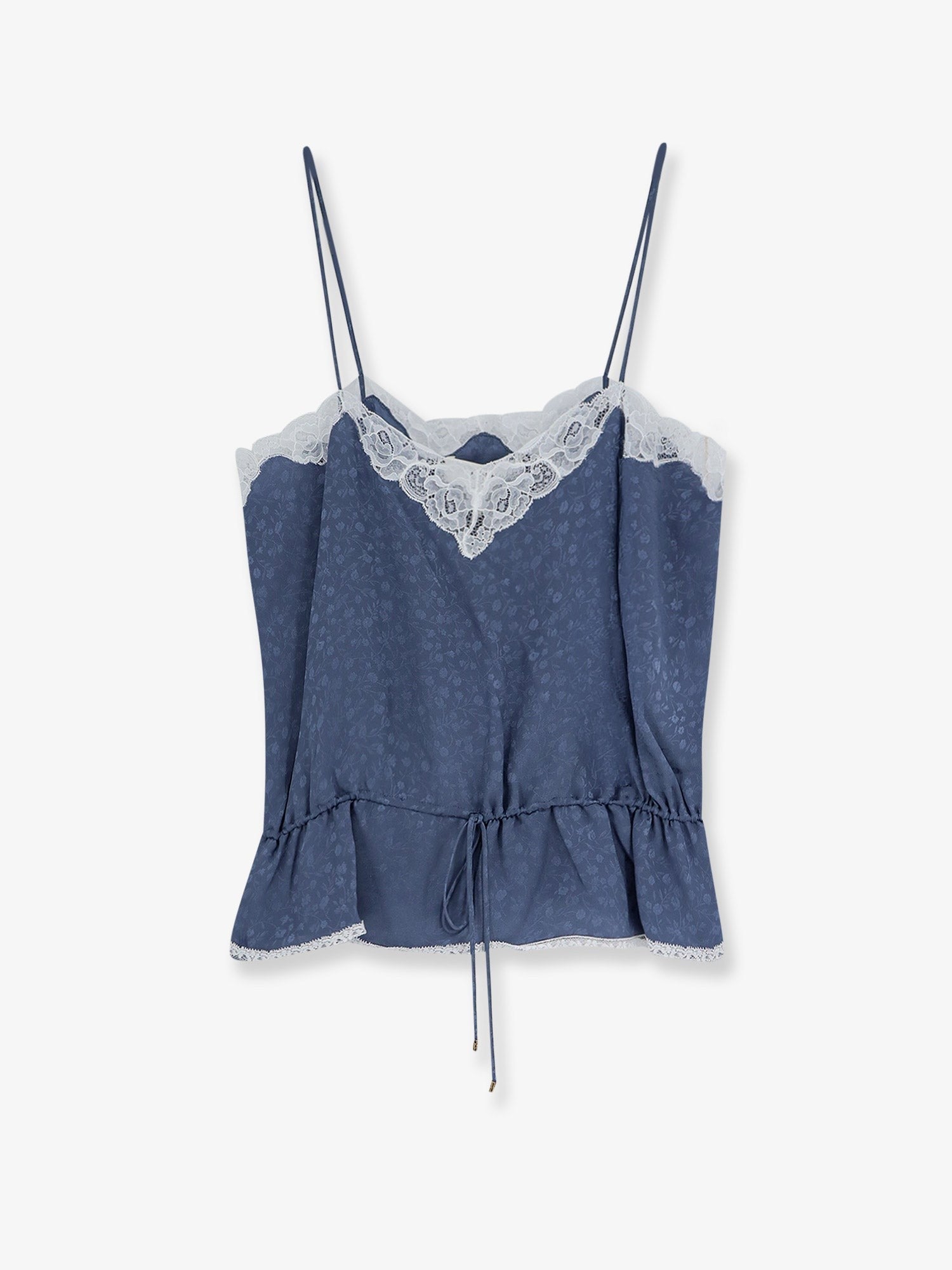 Chloé Women's Printed Silk Top Blue