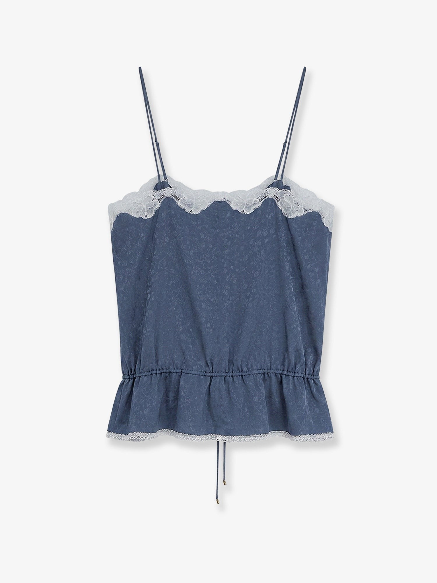 Chloé Women's Printed Silk Top Blue