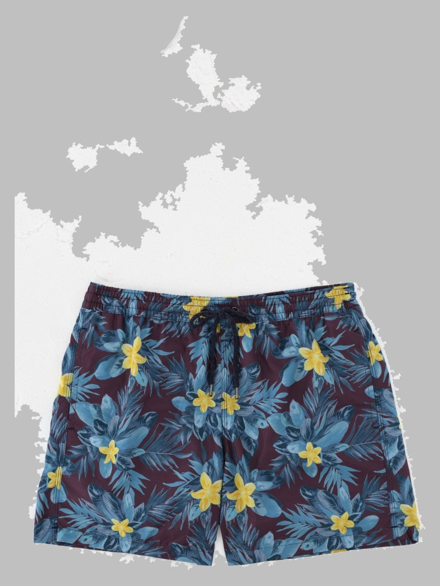 Four Fashioned Friends Men's Printed Swimshort Multicolor