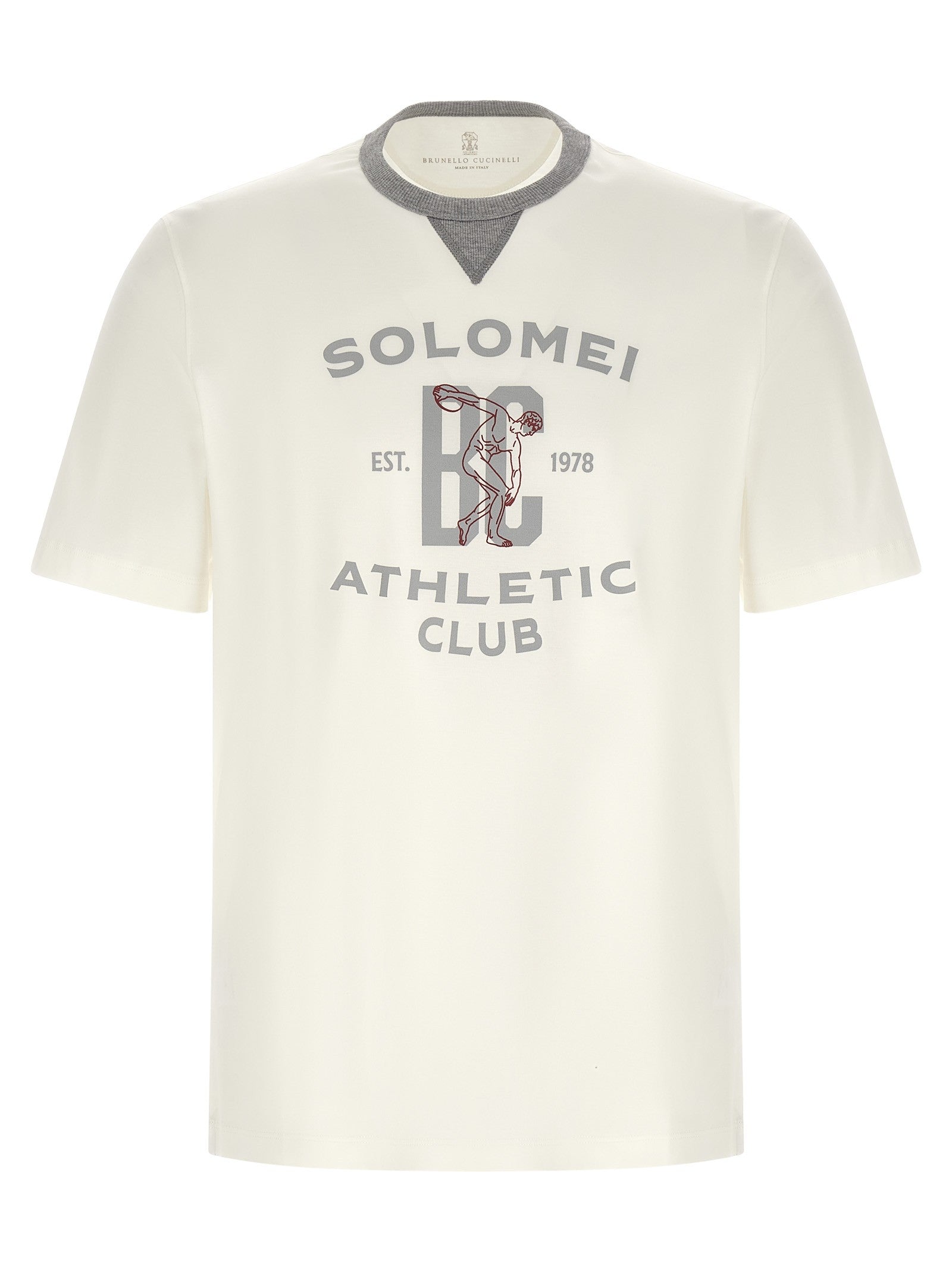 Brunello Cucinelli Printed Shirt White