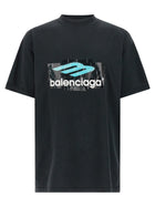 Balenciaga Printed Shirt Black