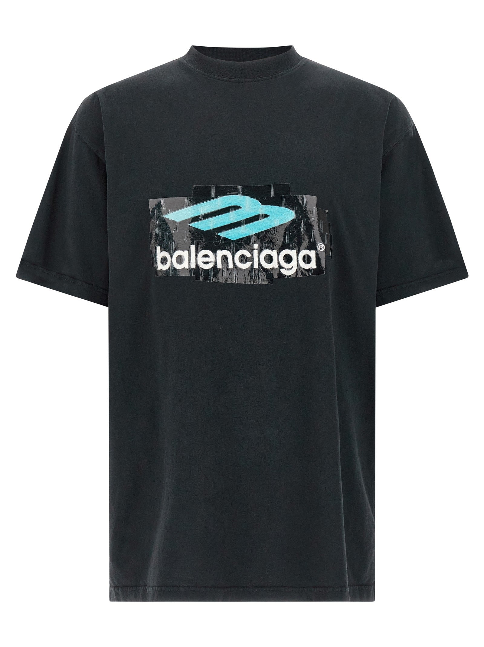 Balenciaga Printed Shirt Black