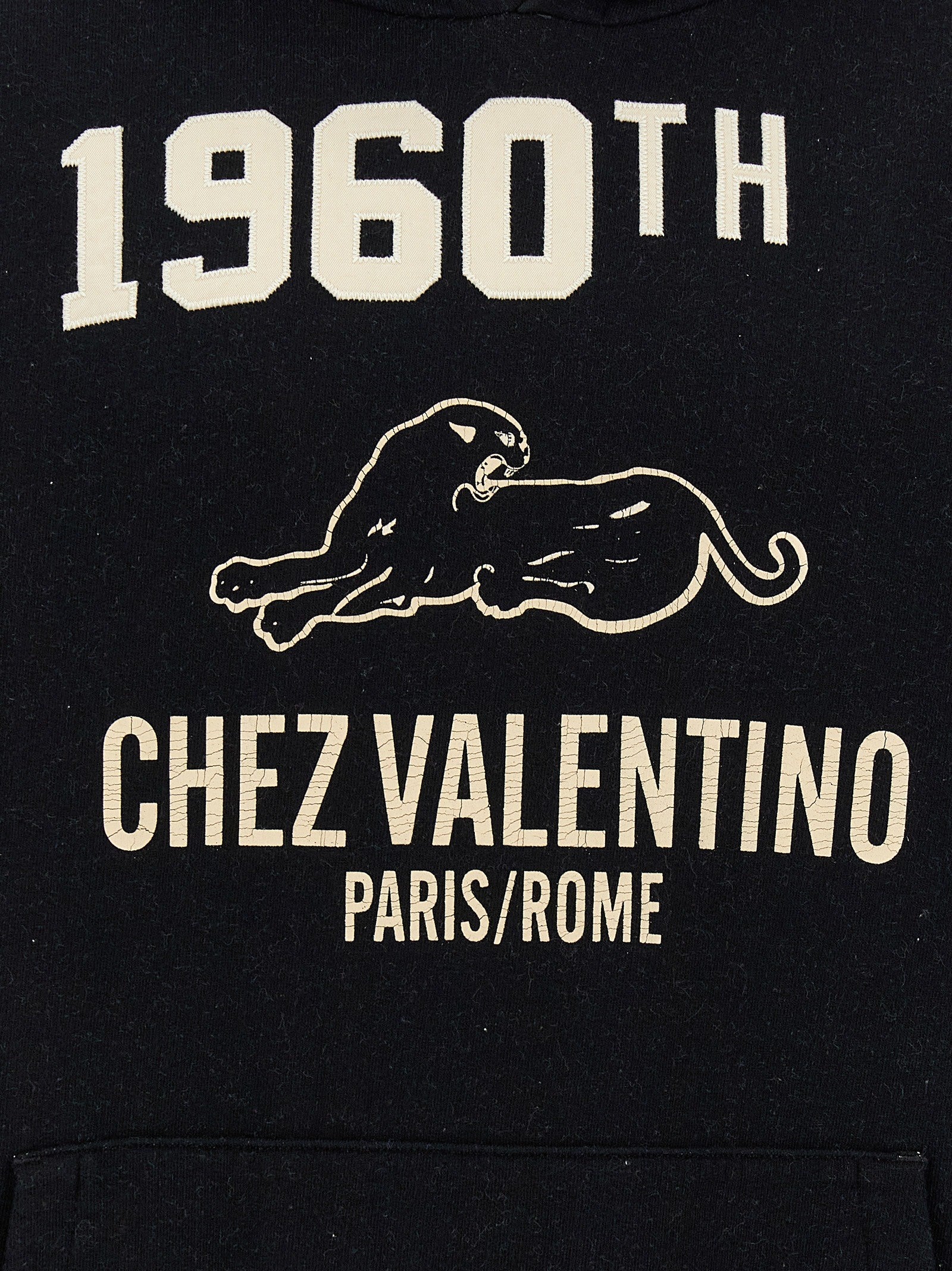 Valentino Printed Valentino Garavani Hoodie Black