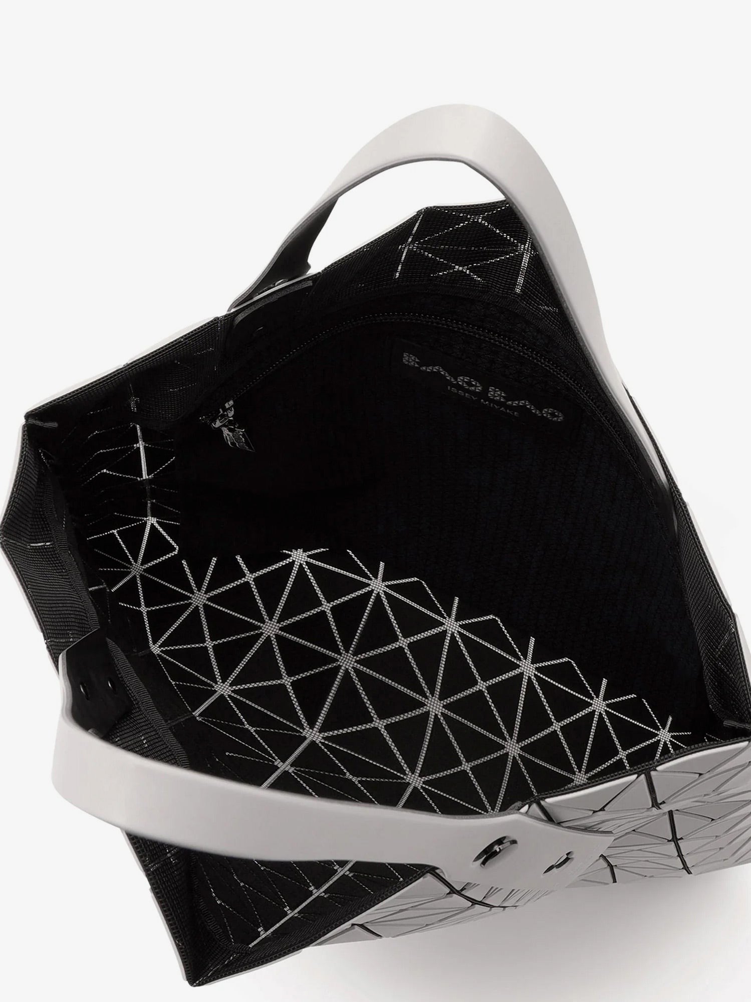 Bao Bao Issey Miyake Women's Prism Matte Geometric Pattern Shoulder Bag Grey