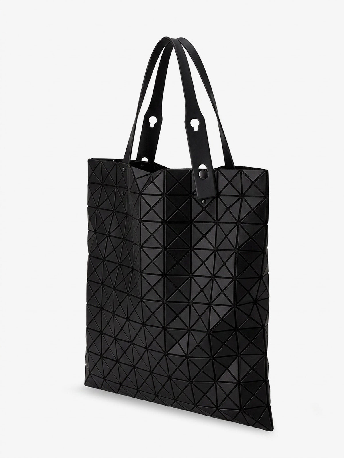 Bao Bao Issey Miyake Women's Prism Matte Geometric Pattern Shoulder Bag Black