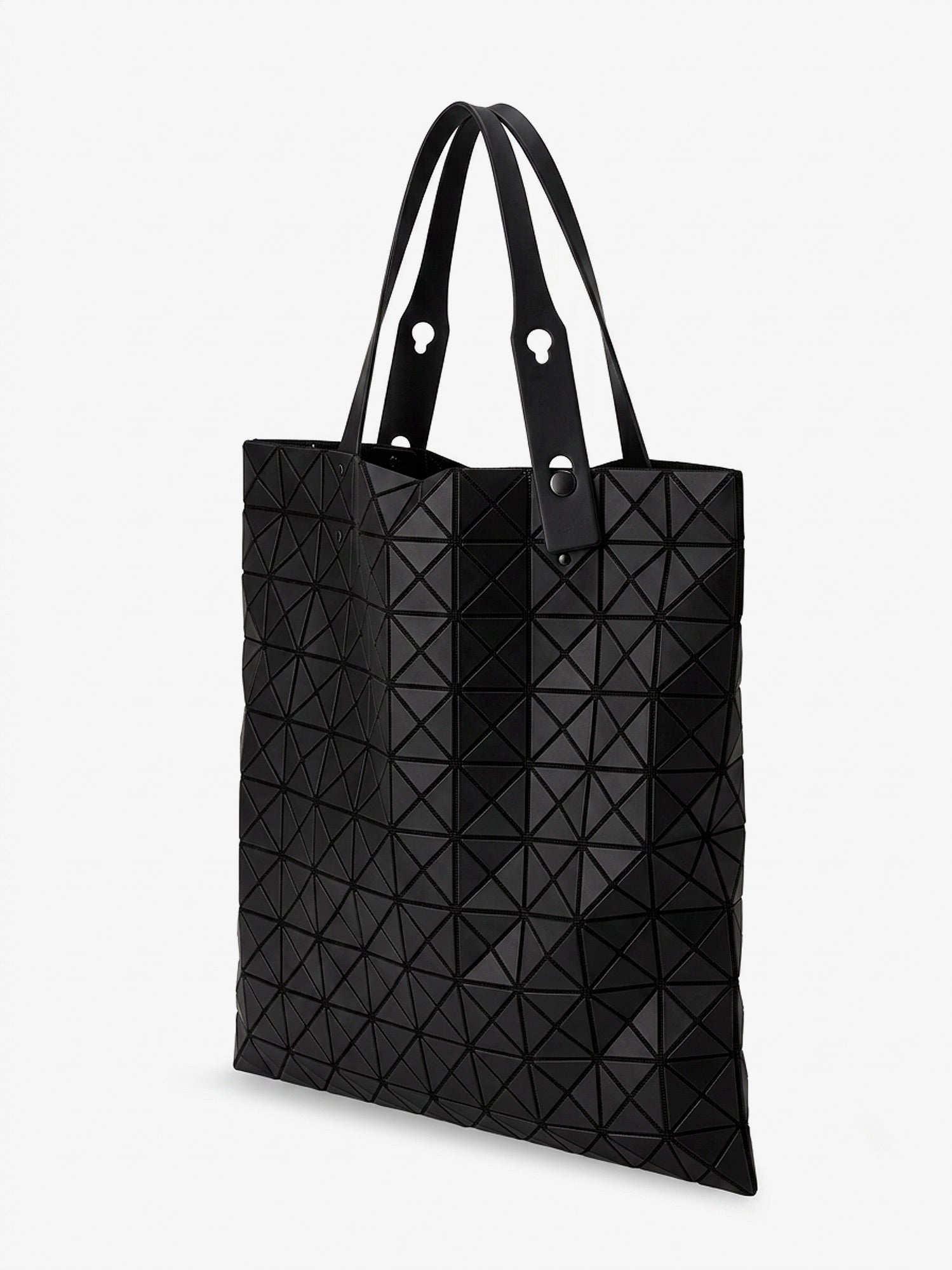 Bao Bao Issey Miyake Women's Prism Matte Geometric Pattern Shoulder Bag Black