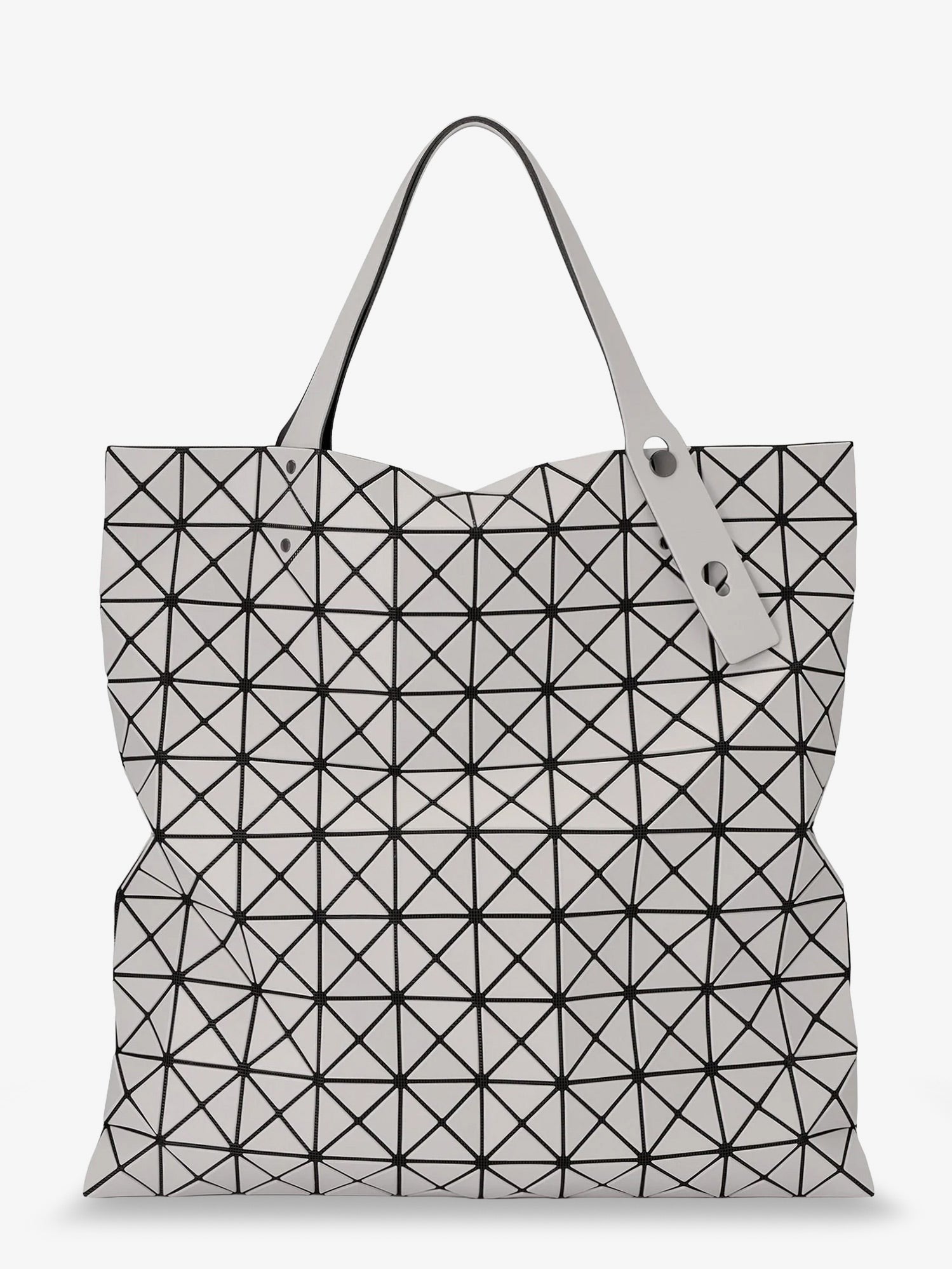 Bao Bao Issey Miyake Women's Prism Matte Geometric Pattern Shoulder Bag Grey