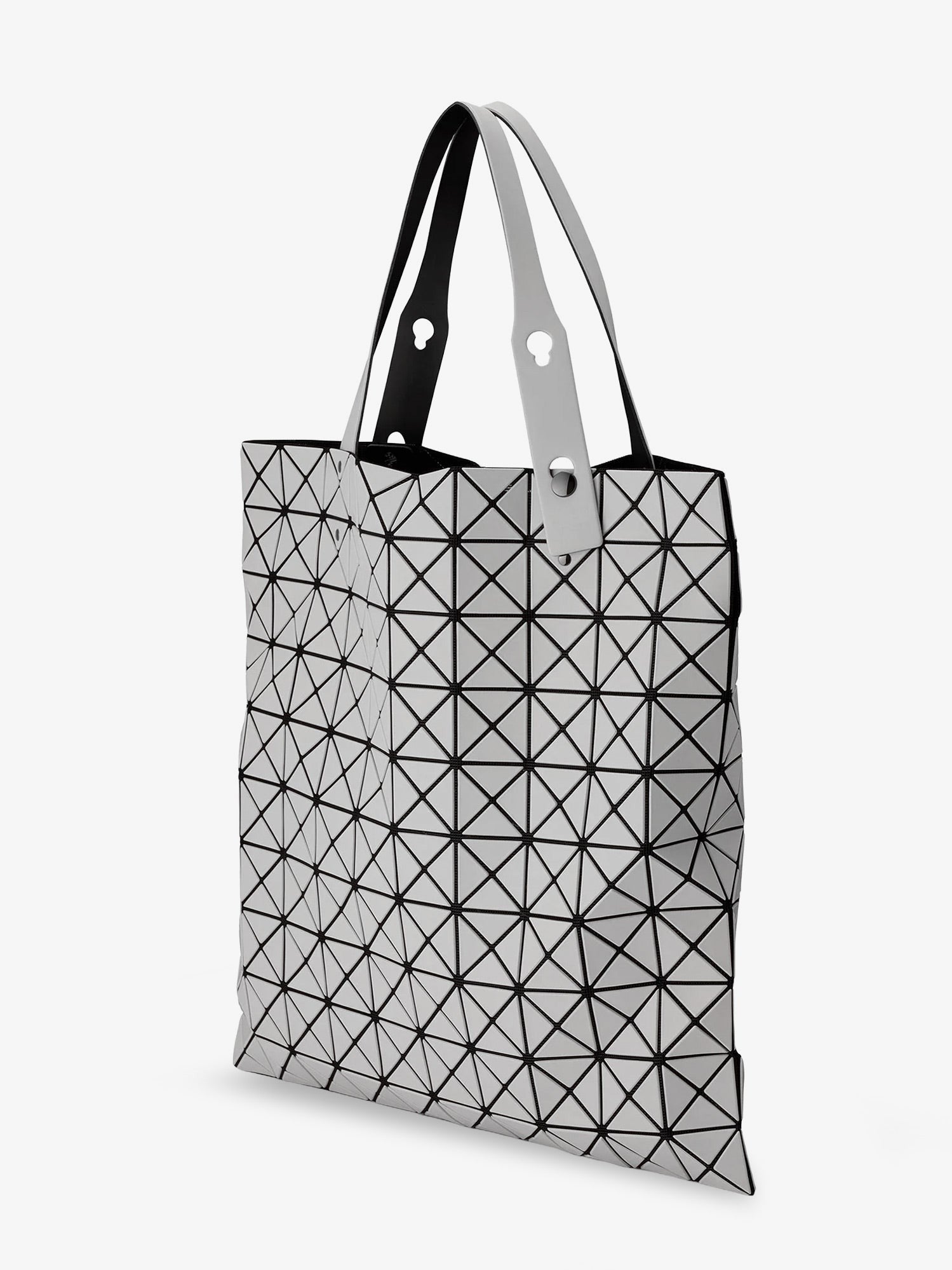 Bao Bao Issey Miyake Women's Prism Matte Geometric Pattern Shoulder Bag Grey