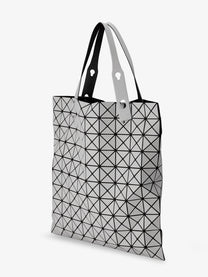 Bao Bao Issey Miyake Women's Prism Matte Geometric Pattern Shoulder Bag Grey