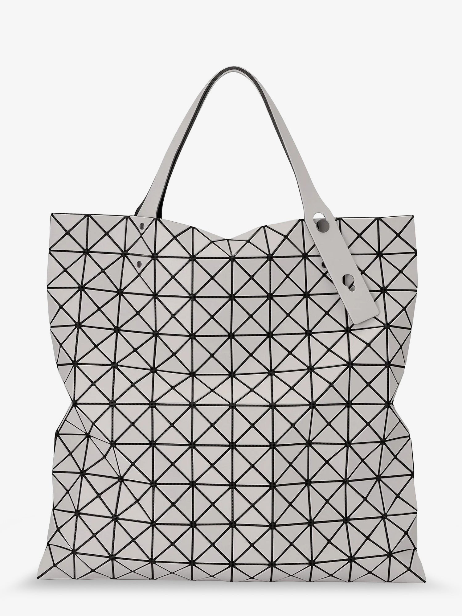 Bao Bao Issey Miyake Women's Prism Matte Geometric Pattern Shoulder Bag Grey
