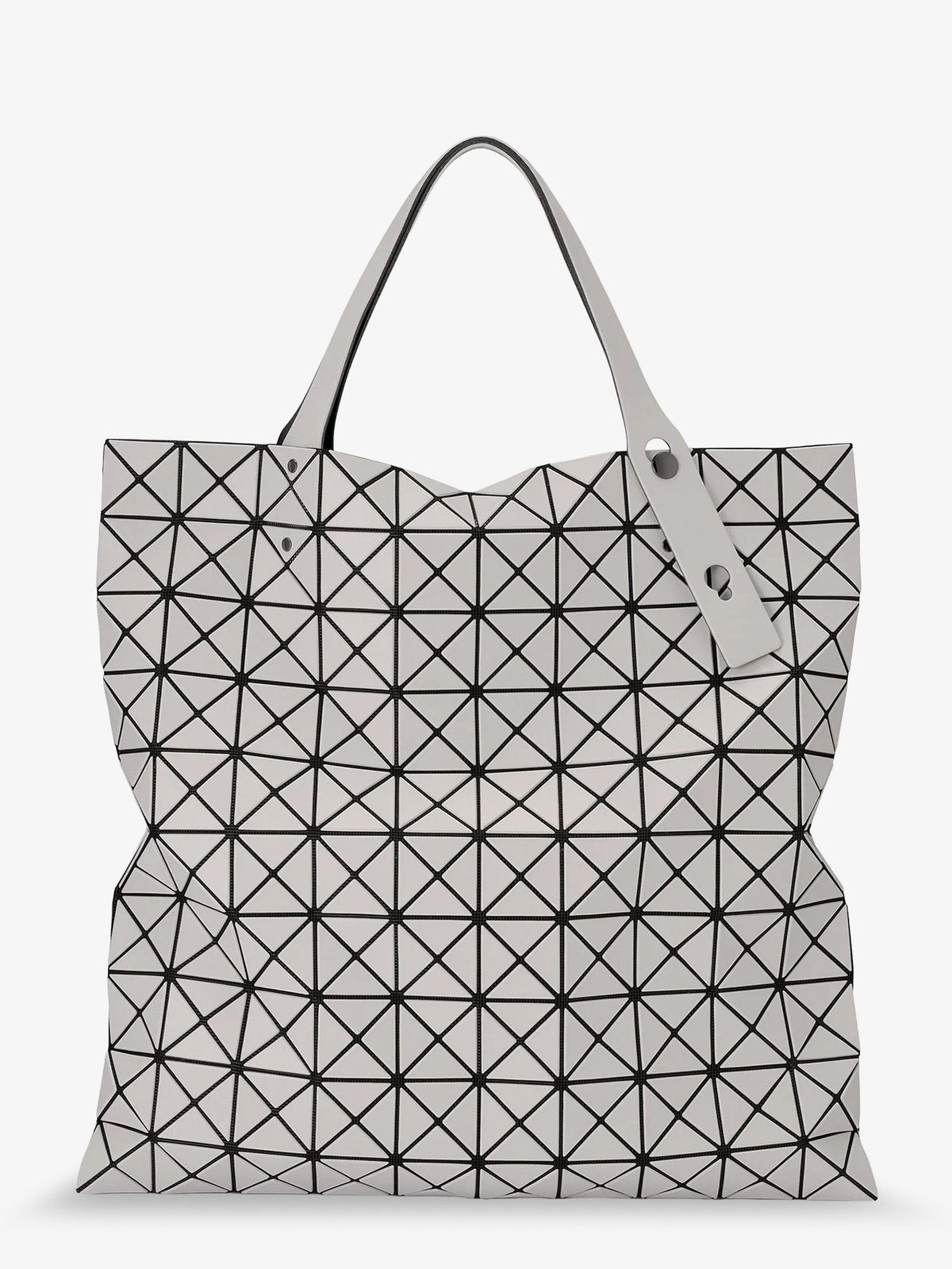 Bao Bao Issey Miyake Women's Prism Matte Geometric Pattern Shoulder Bag Grey