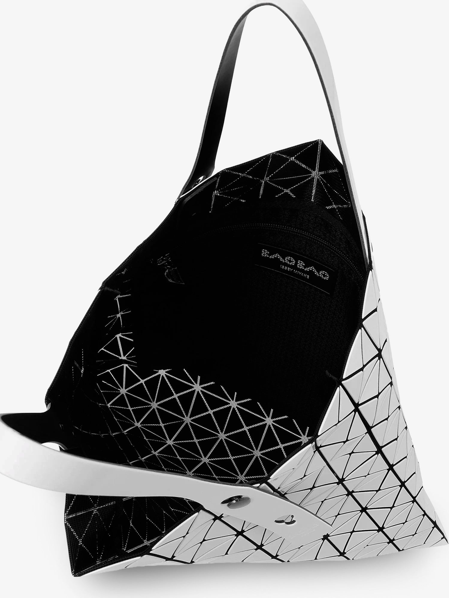 Bao Bao Issey Miyake Women's Prism Tote Pvc Shoulder Bag Silver