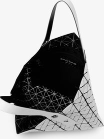 Bao Bao Issey Miyake Women's Prism Tote Pvc Shoulder Bag Silver