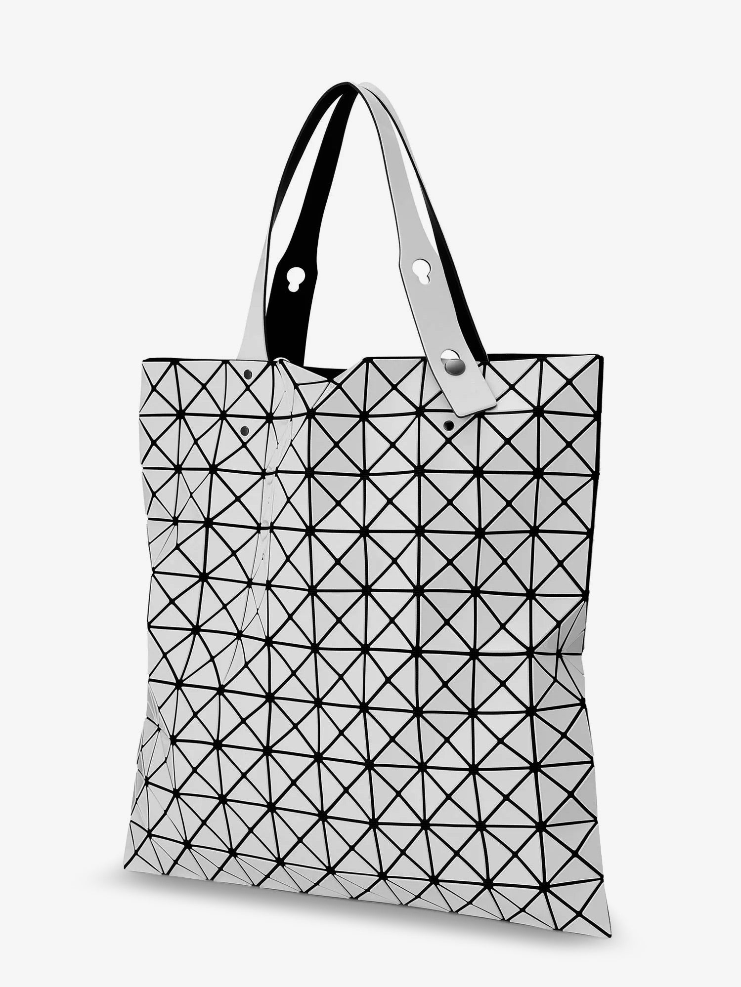 Bao Bao Issey Miyake Women's Prism Tote Pvc Shoulder Bag Silver