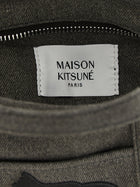 Maison Kitsuné Profile Fox Mini Shopping Bag Grey