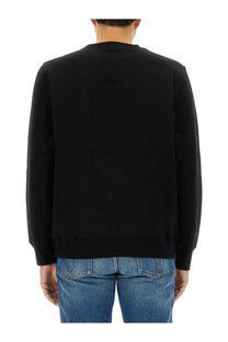 Black Ps By Paul Smith men’s cotton crewneck sweatshirt with ribbed cuffs and hem