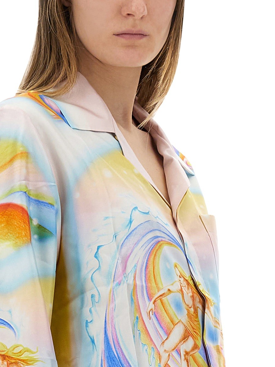 Casablanca Women's Psychedelic Nirvana Shirt Multicolor