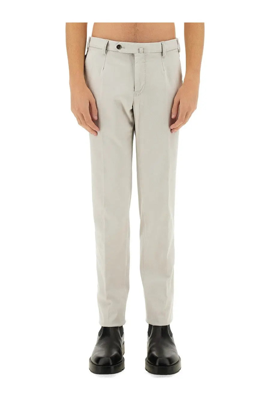 Pt Torino Men's Cotton Pants White
