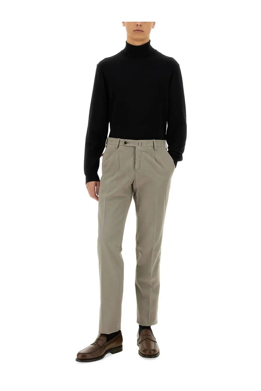 Pt Torino Men's Gabardine Pants Grey, view 2