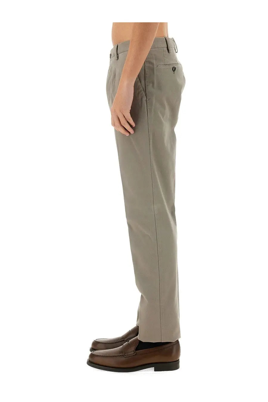Pt Torino Men's Gabardine Pants Grey, view 4