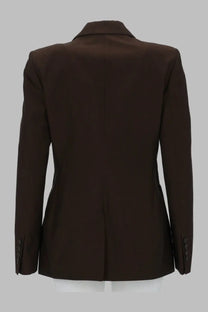 Pt Torino Women's Giacca Romy in Lino Cotone Brown