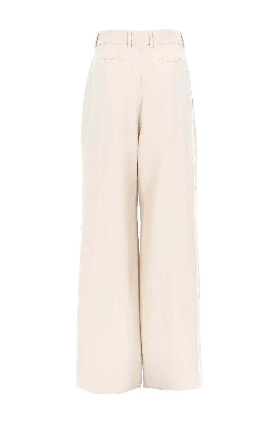 Pt Torino Women's Linen Cotton Frankie Trousers Beige, view 2