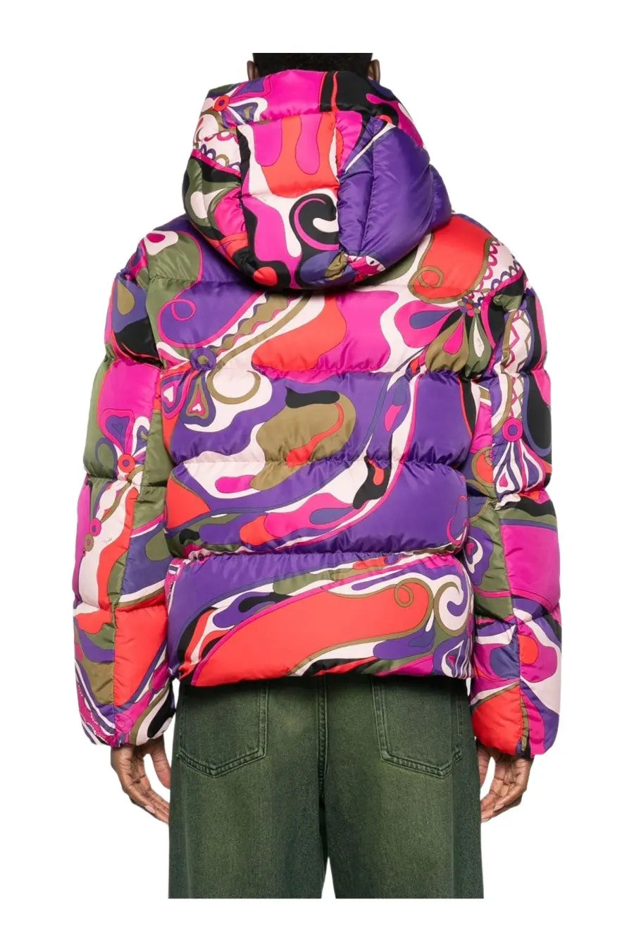 Pucci Women's Padded Jacket with Print Orchidee Multicolor, view 3