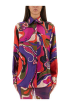 Pucci Women's Orchid Print Shirt Multicolor
