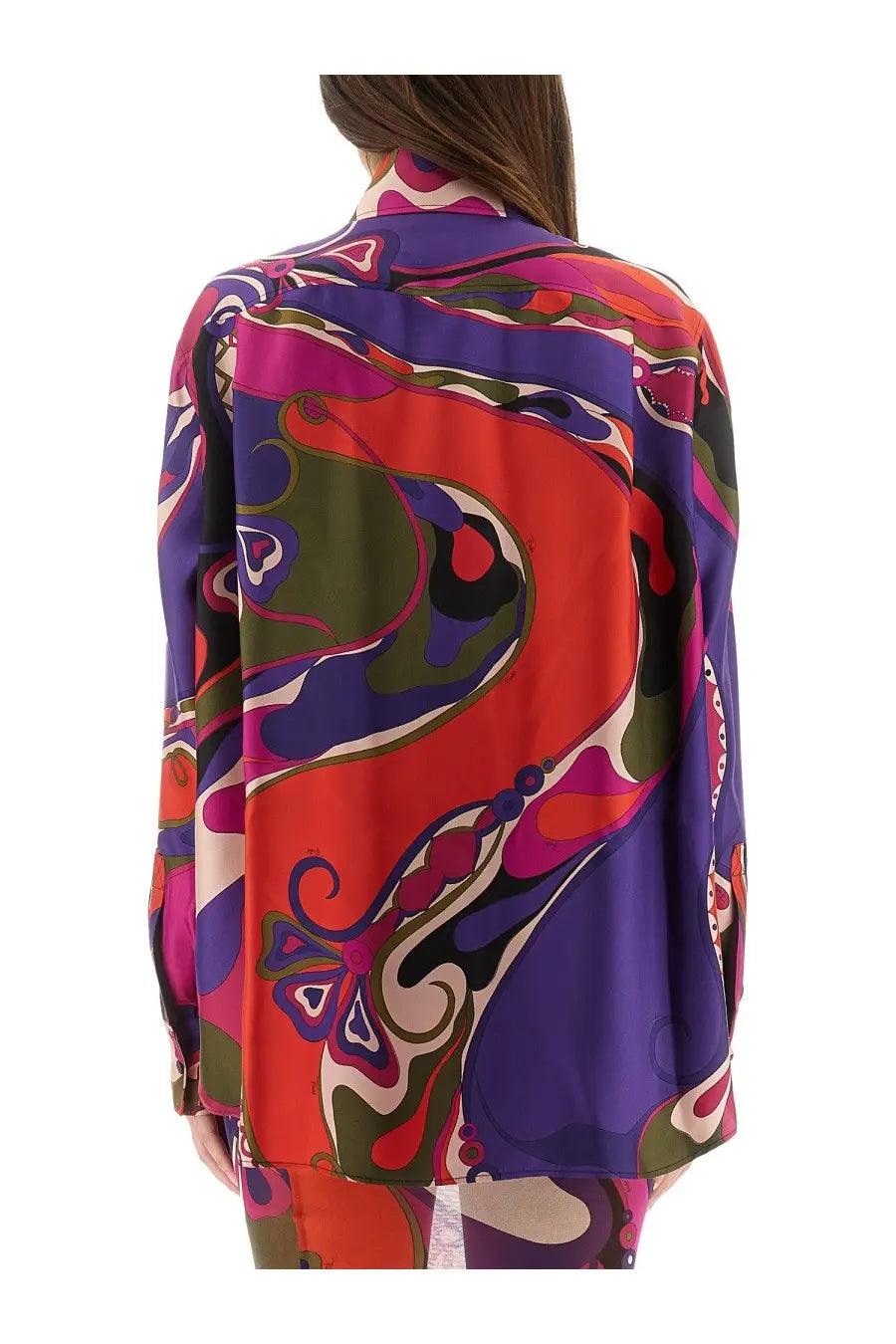 Pucci Women's Orchid Print Shirt Multicolor, view 3