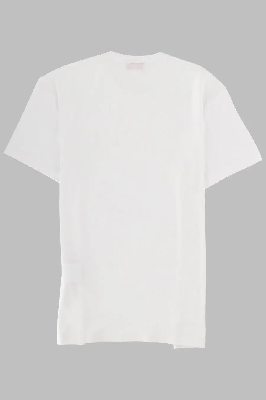 Pucci women’s shirt con white white cotton t shirt with simple crew neck and short sleeves in front view
