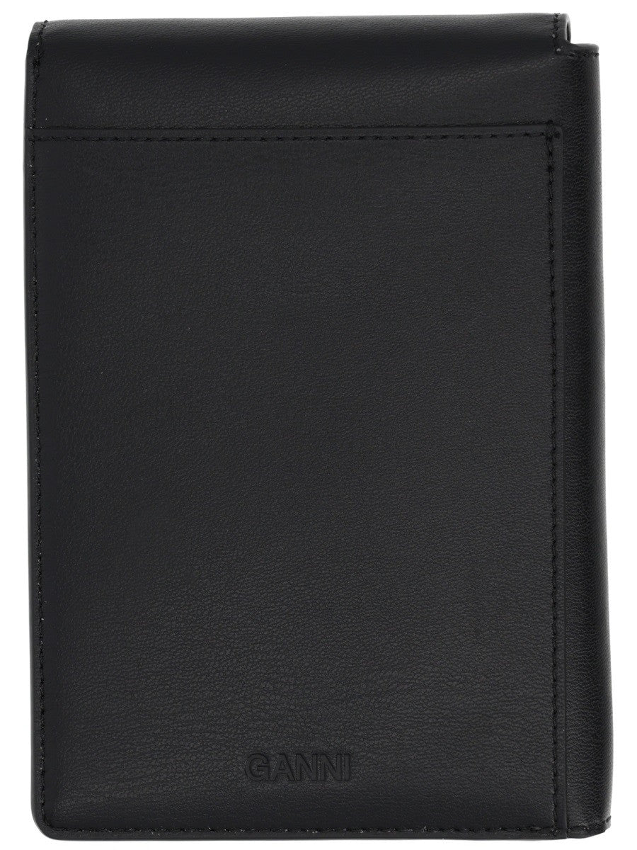 Ganni Women's Puddle Wallet Black