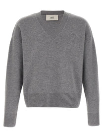 Ami Paris Puff Sweater Grey