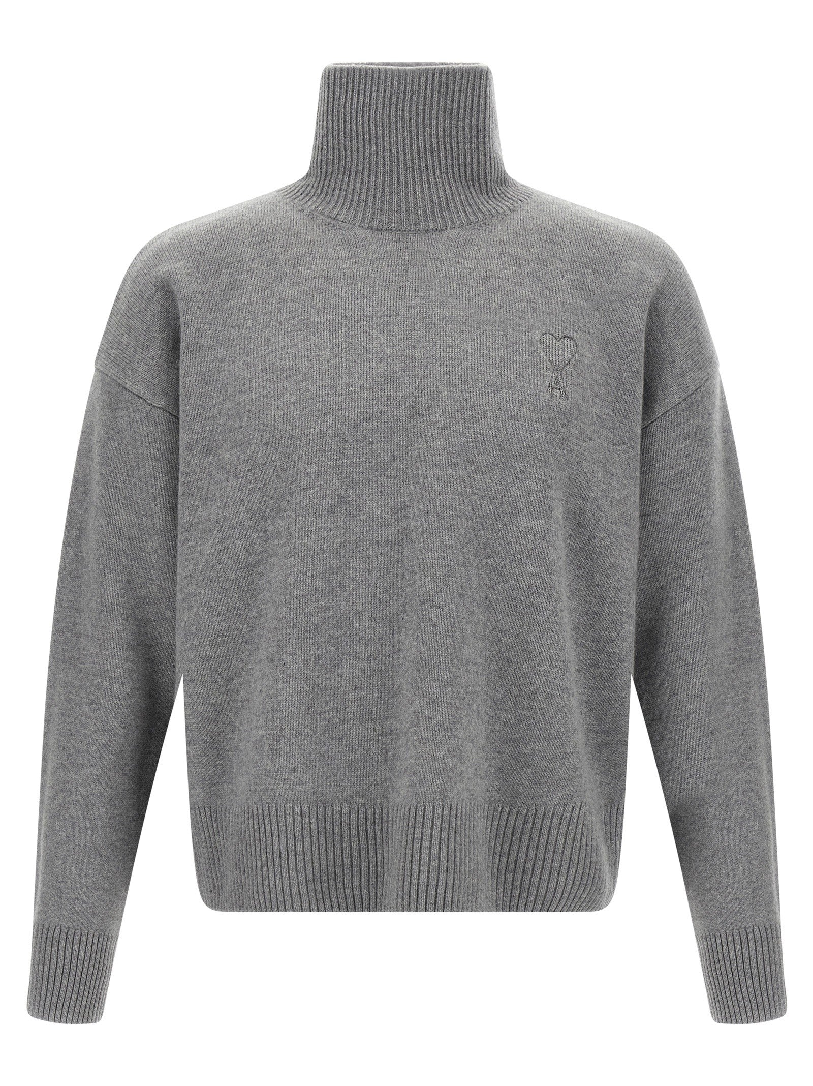 Ami Paris Puff Sweater Grey