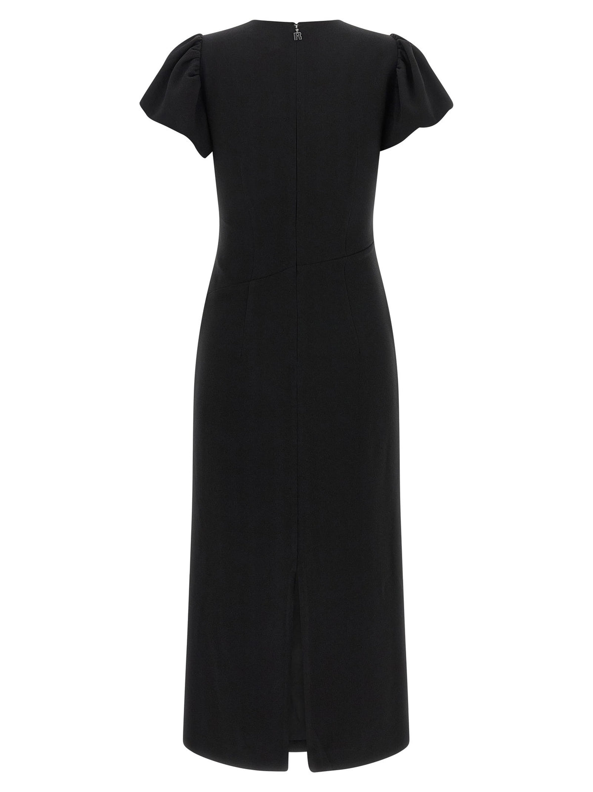 ROTATE Birger Christensen Puff Sleeve Dress Black