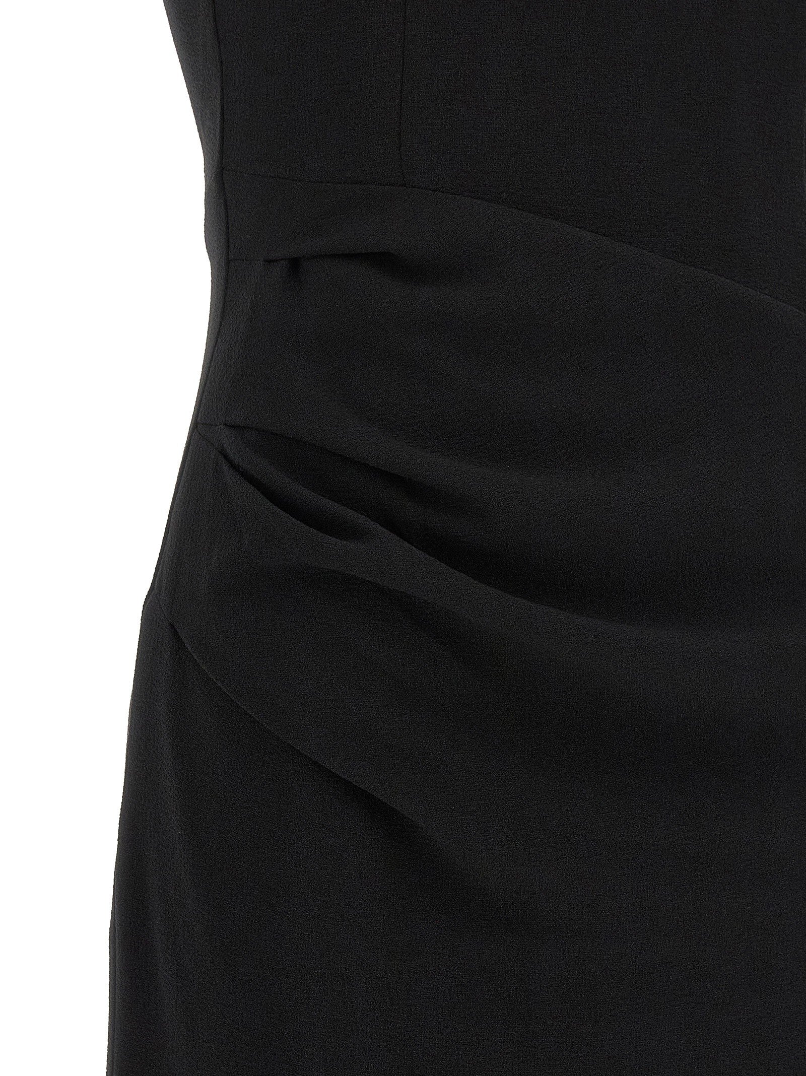 ROTATE Birger Christensen Puff Sleeve Dress Black