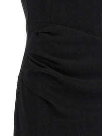 ROTATE Birger Christensen Puff Sleeve Dress Black