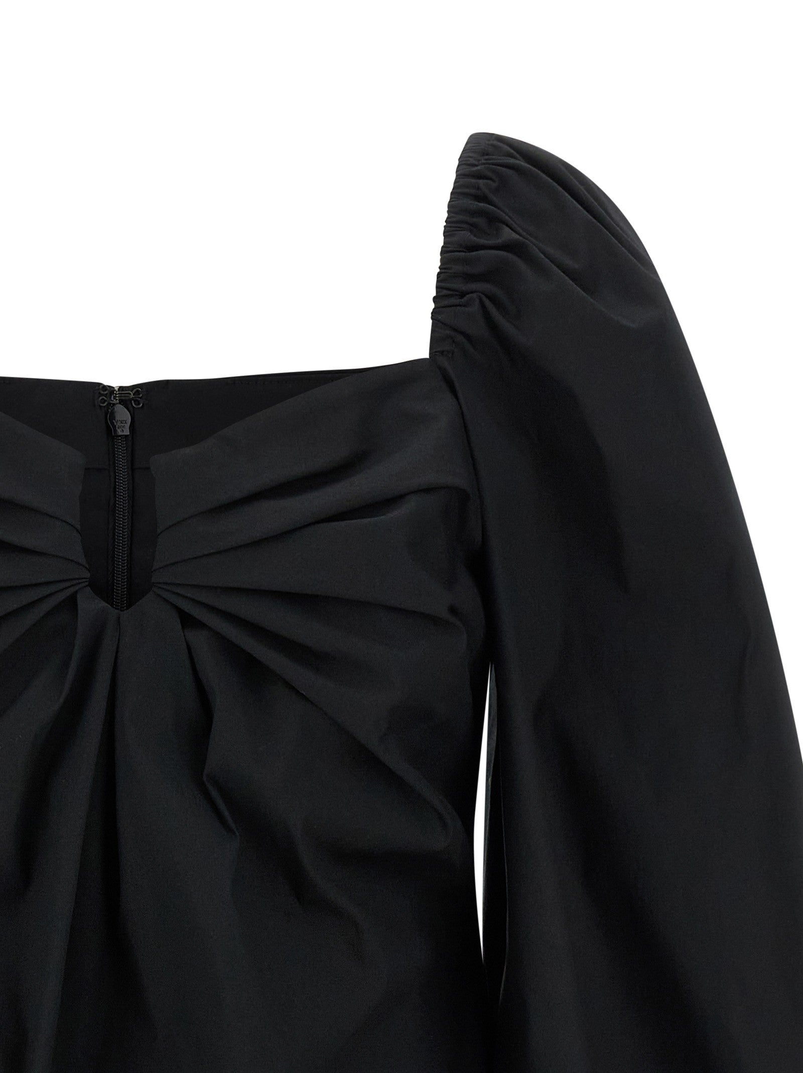 Carolina Herrera Puff Sleeve Top Black