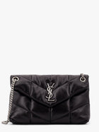 Saint Laurent Women's Puffer Matelassé Leather Crossbody Bag Black