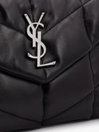 Saint Laurent Women's Puffer Matelassé Leather Crossbody Bag Black, view 5