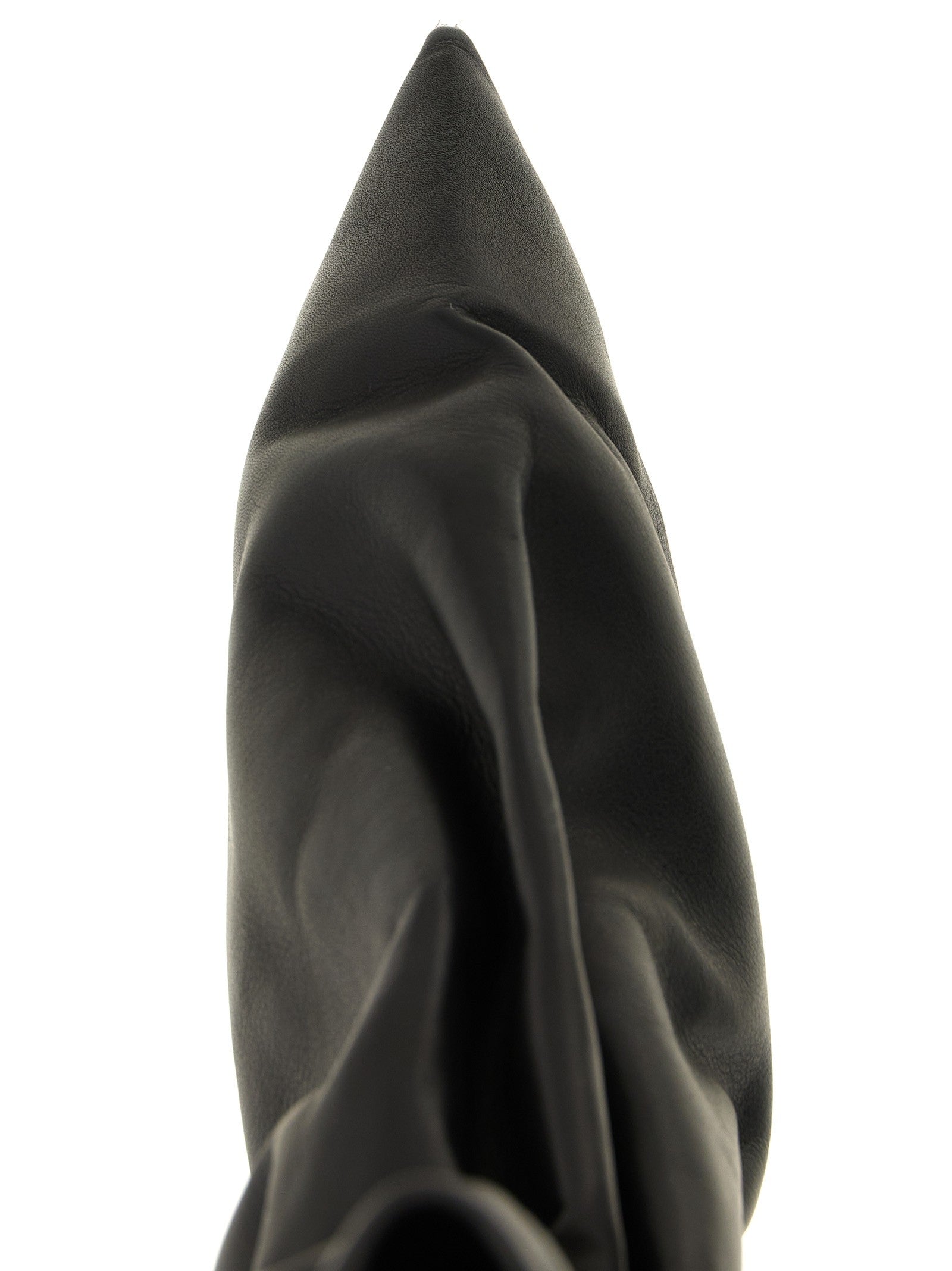 Rick Owens Pull on Cuffed Taquito Ankle Boots Black