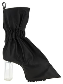 Rick Owens Pull on Cuffed Taquito Ankle Boots Black