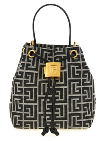Balmain Pulse Mini Bucket Bag White