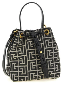 Balmain Pulse Mini Bucket Bag White