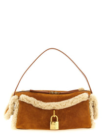 Balmain Pulse Small Shoulder Bag Brown