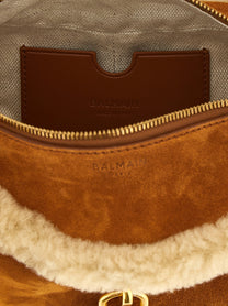 Balmain Pulse Small Shoulder Bag Brown