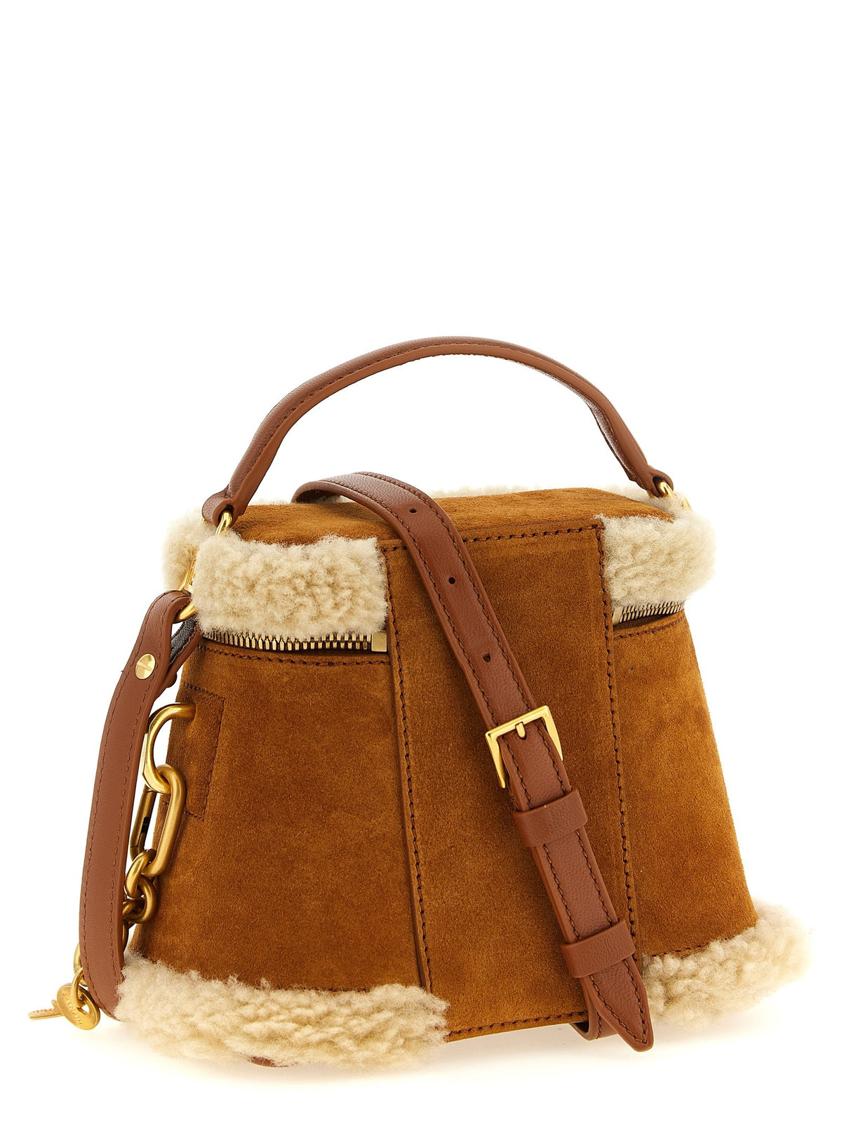 Balmain Pulse Vanity Handbag Brown, view 2
