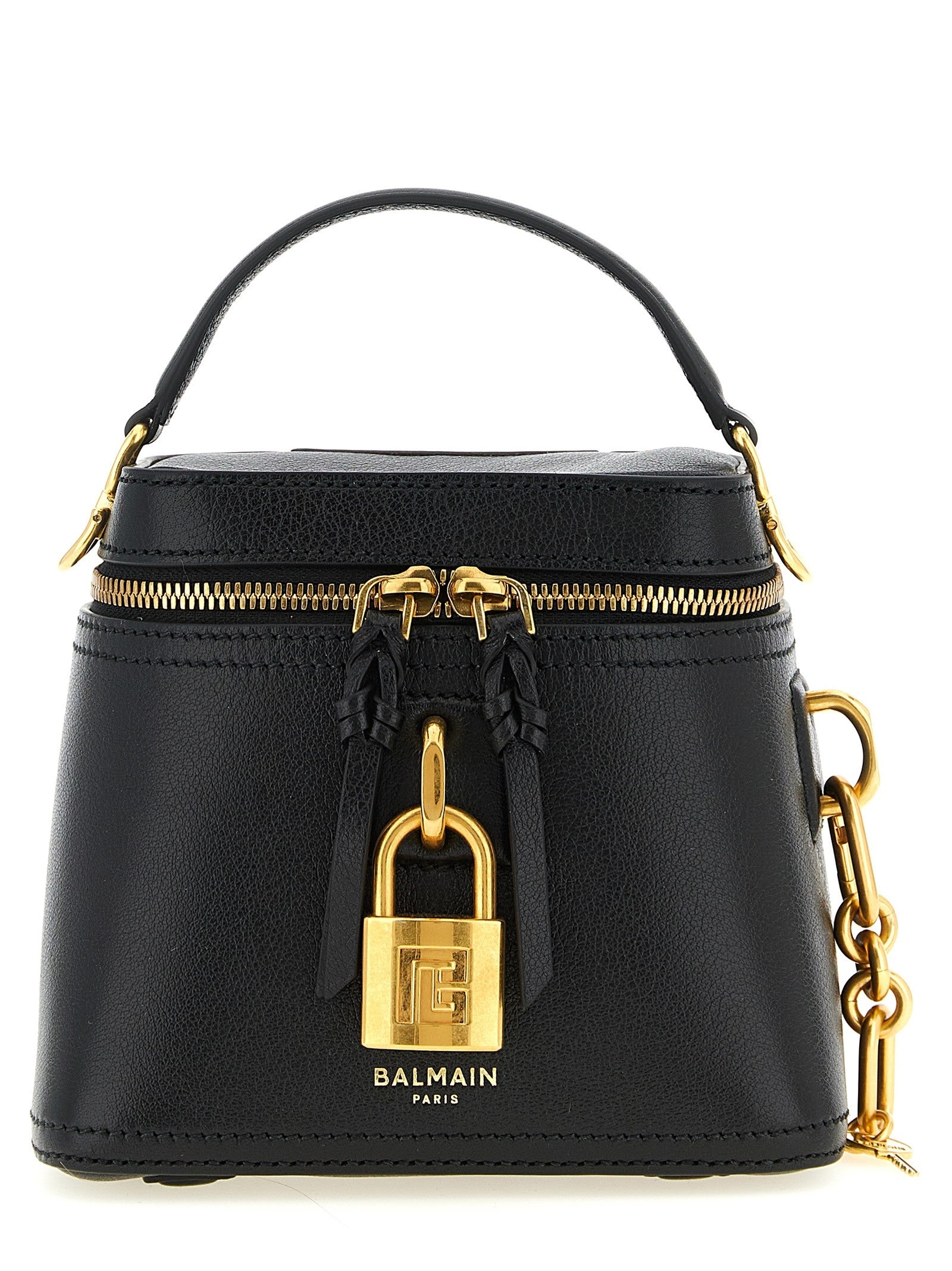 Balmain Pulse Vanity Handbag Black