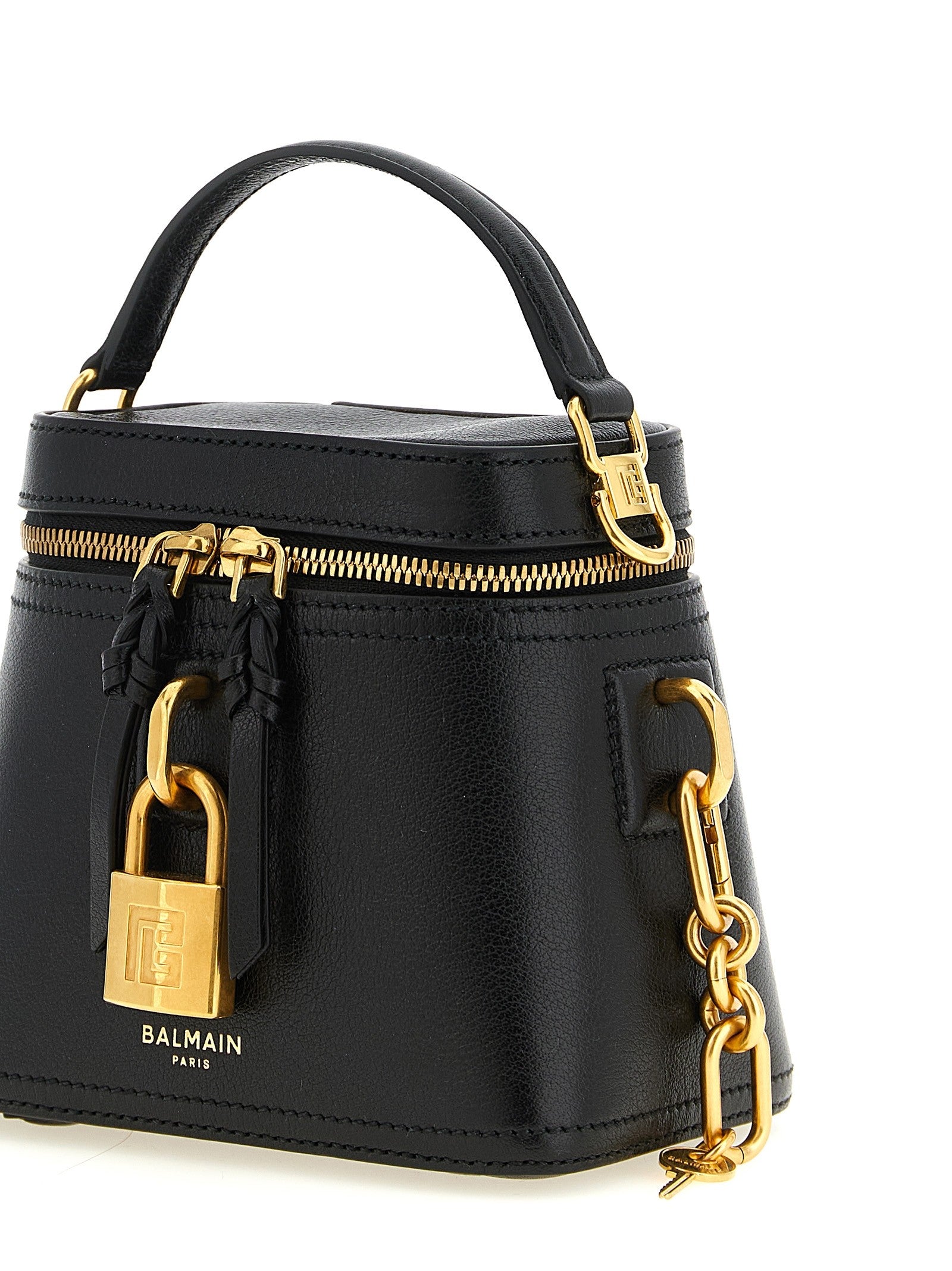 Balmain Pulse Vanity Handbag Black